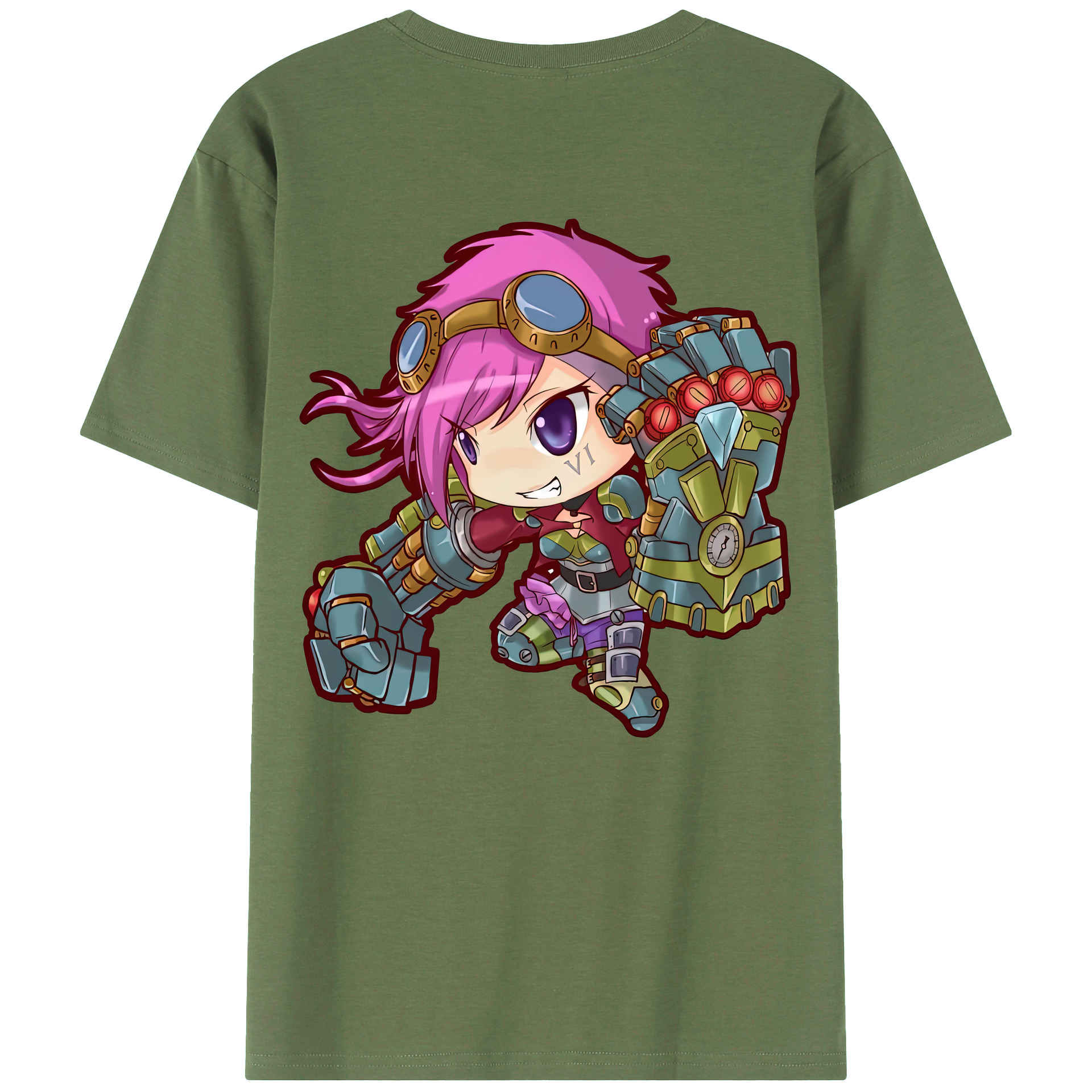 リーグ・オブ・レジェンド League of Legends LOL 綿100％ メンズ半袖Tシャツ（バックプリント） 通気性